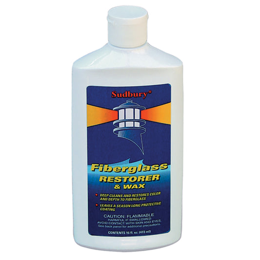 Sudbury One Step Fiberglass Restorer  Wax - 16oz Liquid [413]