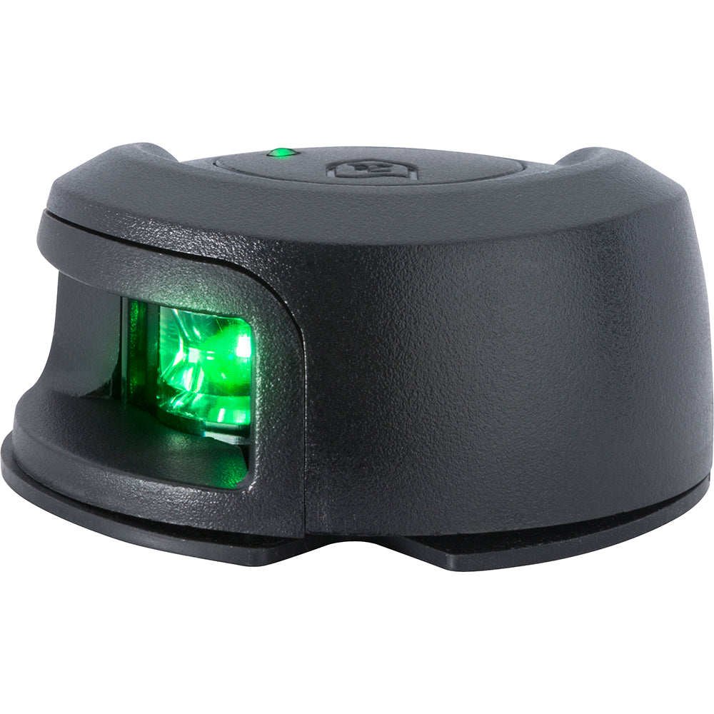 Attwood LightArmor Deck Mount Navigation Light - Black Composite - Starboard (green) - 2NM [NV2012PBG-7]