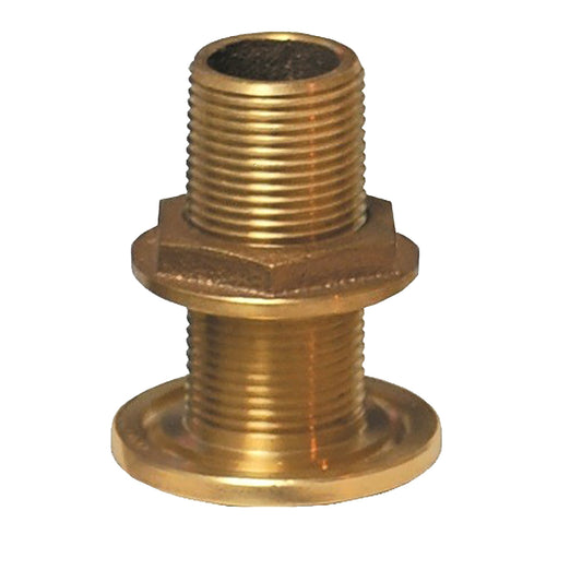 GROCO 1" NPS NPT Combo Bronze Thru-Hull Fitting w/Nut [TH-1000-W]