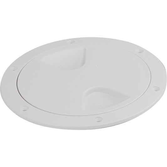 Sea-Dog Screw-Out Deck Plate - White - 4" [335740-1]