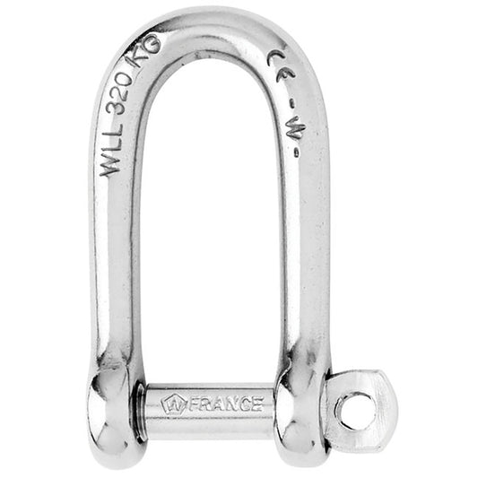 Wichard Self-Locking Long D Shackle - 10mm Diameter - 13/32" [01215]